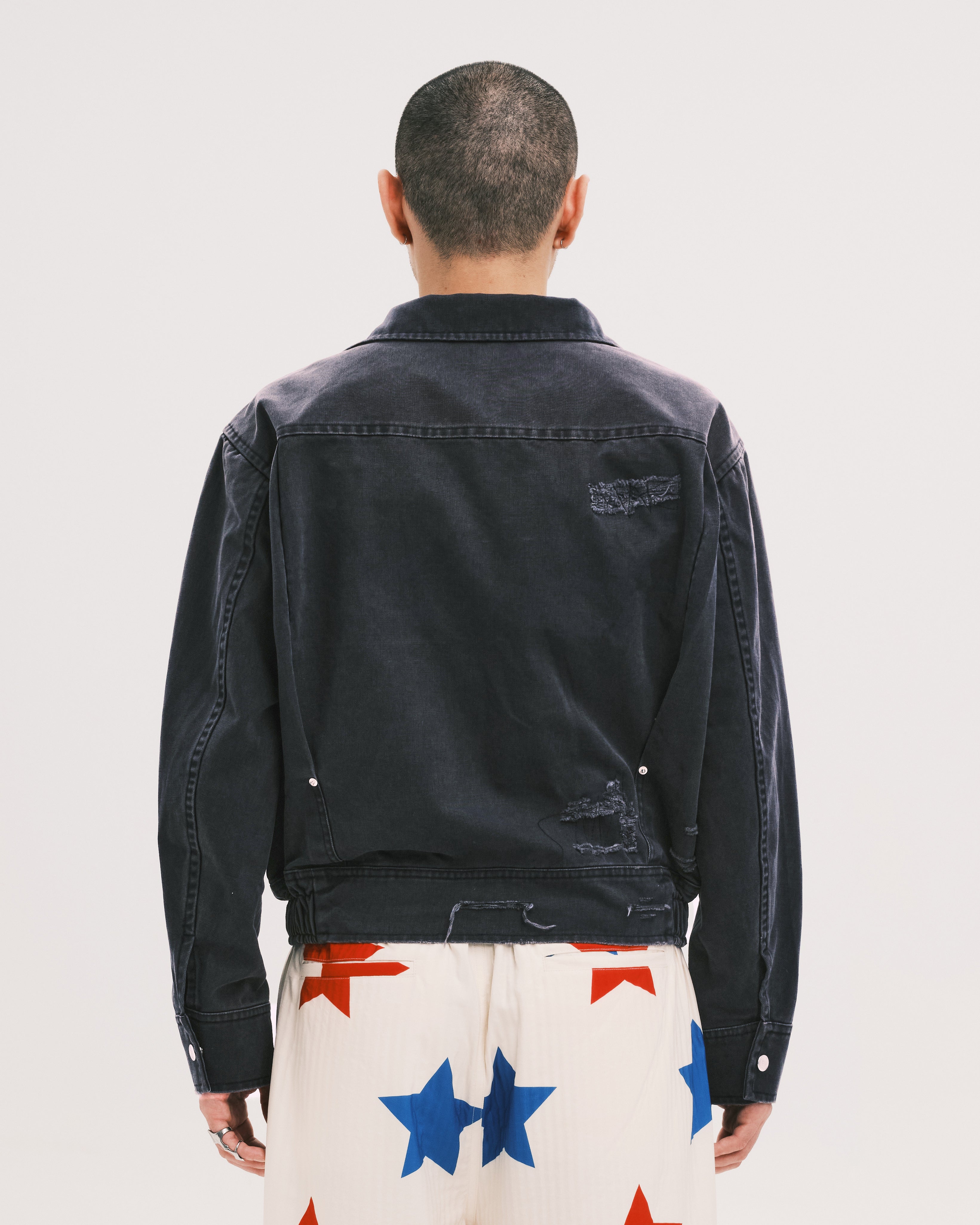Tucked worker jacket – PLATEAU STUDIO Tucked worker jacket – PLATEAU STUDIO