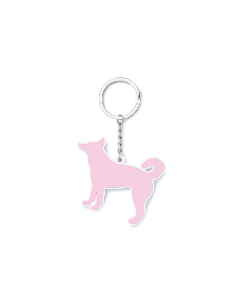 Star Dog Rubber Keychain