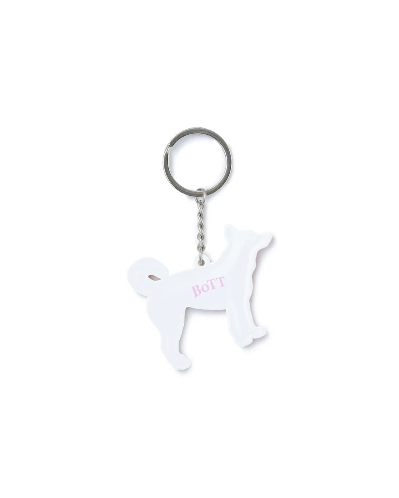Star Dog Rubber Keychain