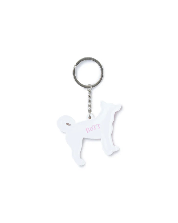 Star Dog Rubber Keychain