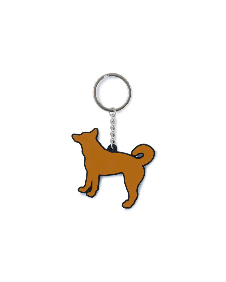 Star Dog Rubber Keychain