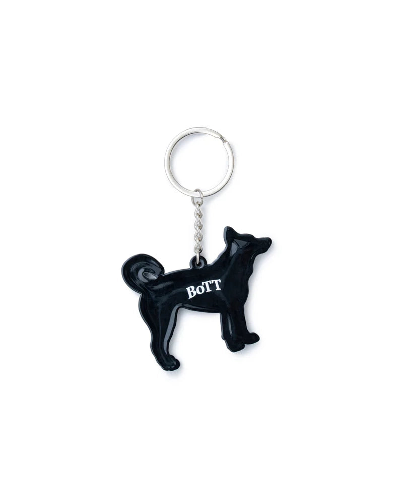 Star Dog Rubber Keychain