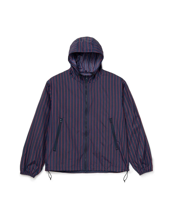 Stripe Nylon Hooded Jacket