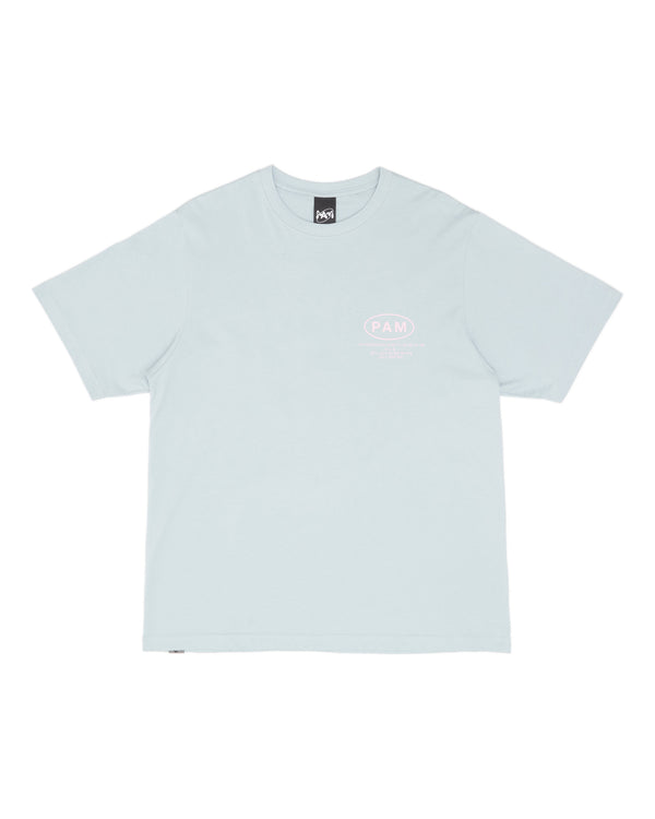 SS TEE - EYES LOGO - BLUE GREY
