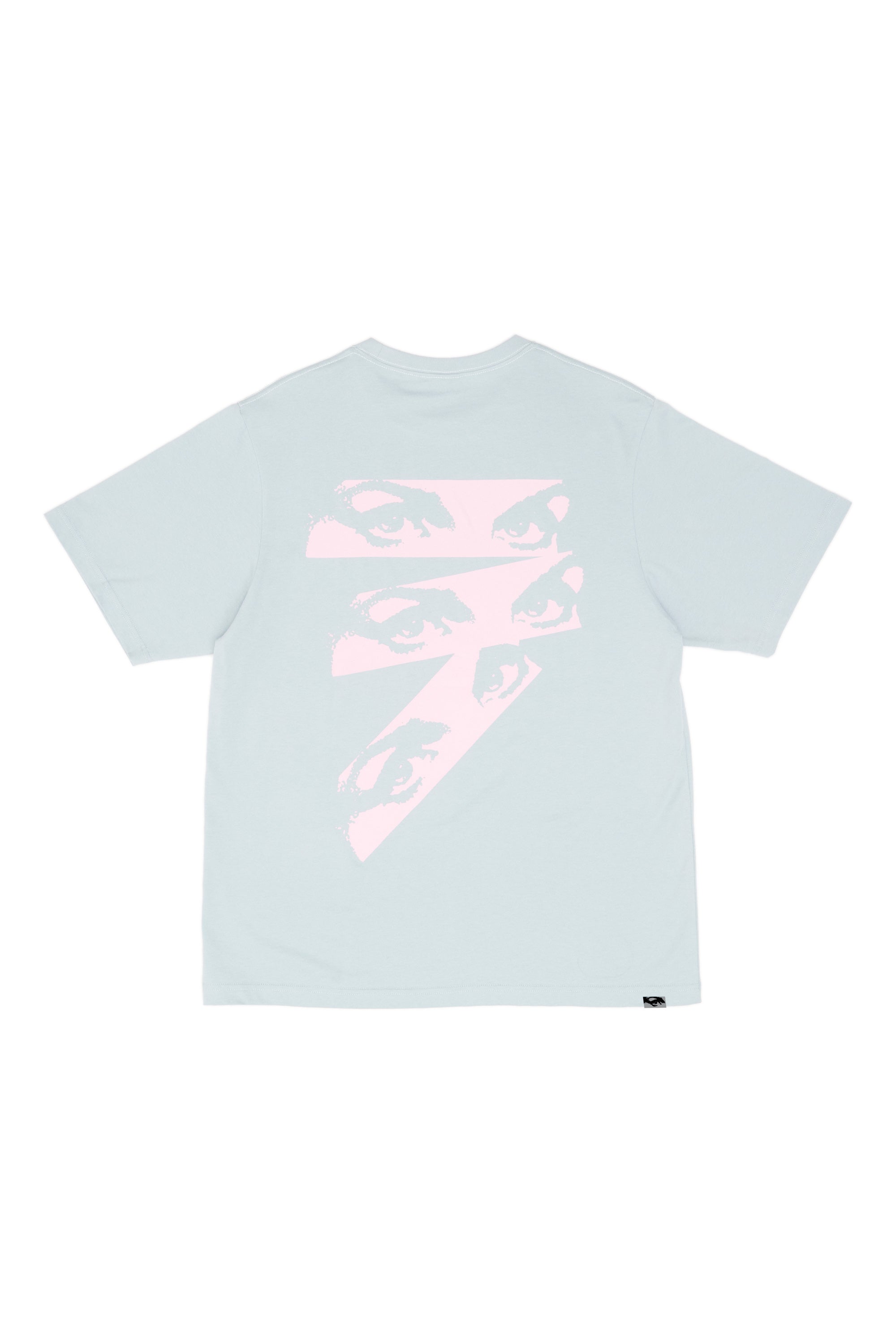 SS TEE - EYES LOGO - BLUE GREY