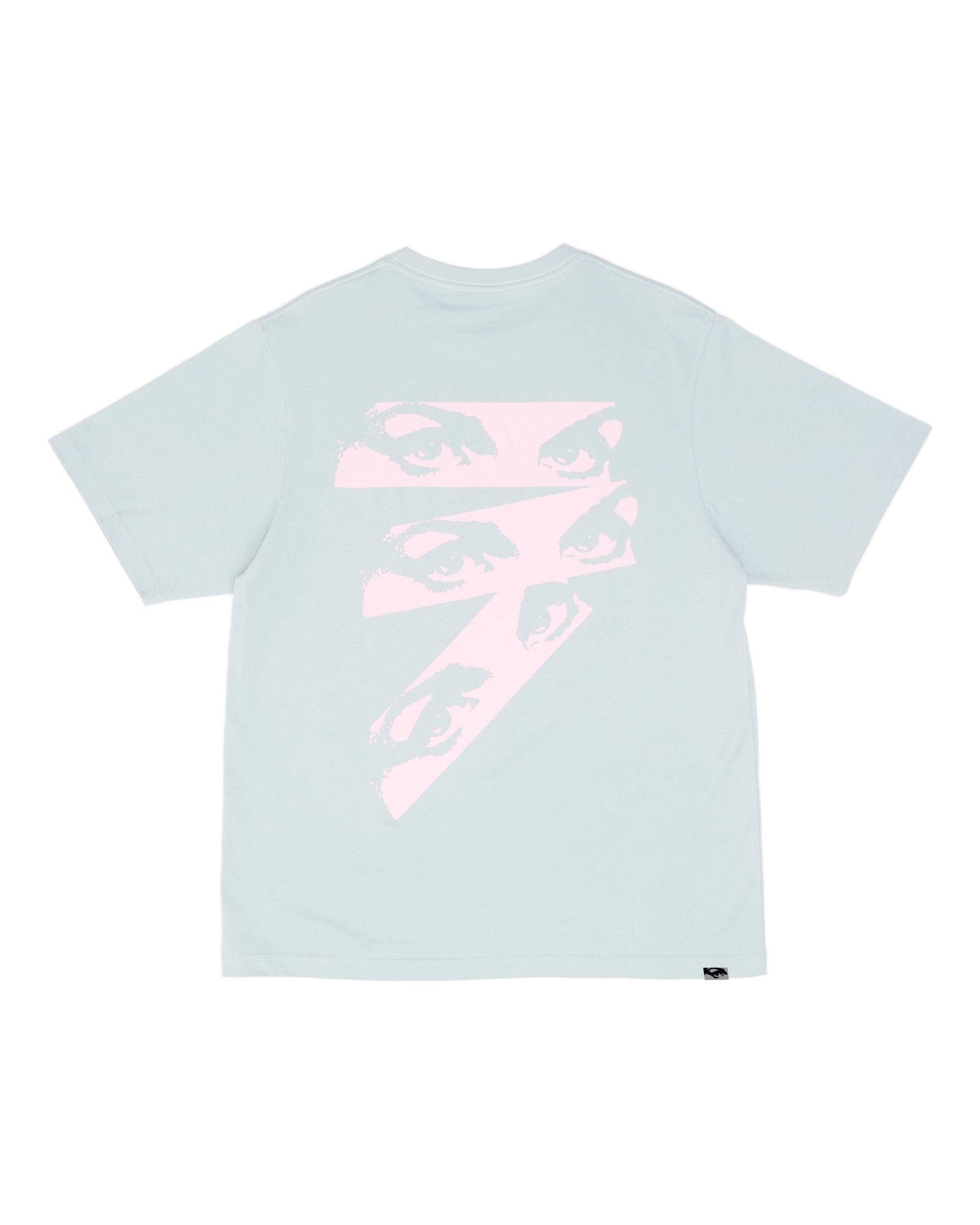 SS TEE - EYES LOGO - BLUE GREY