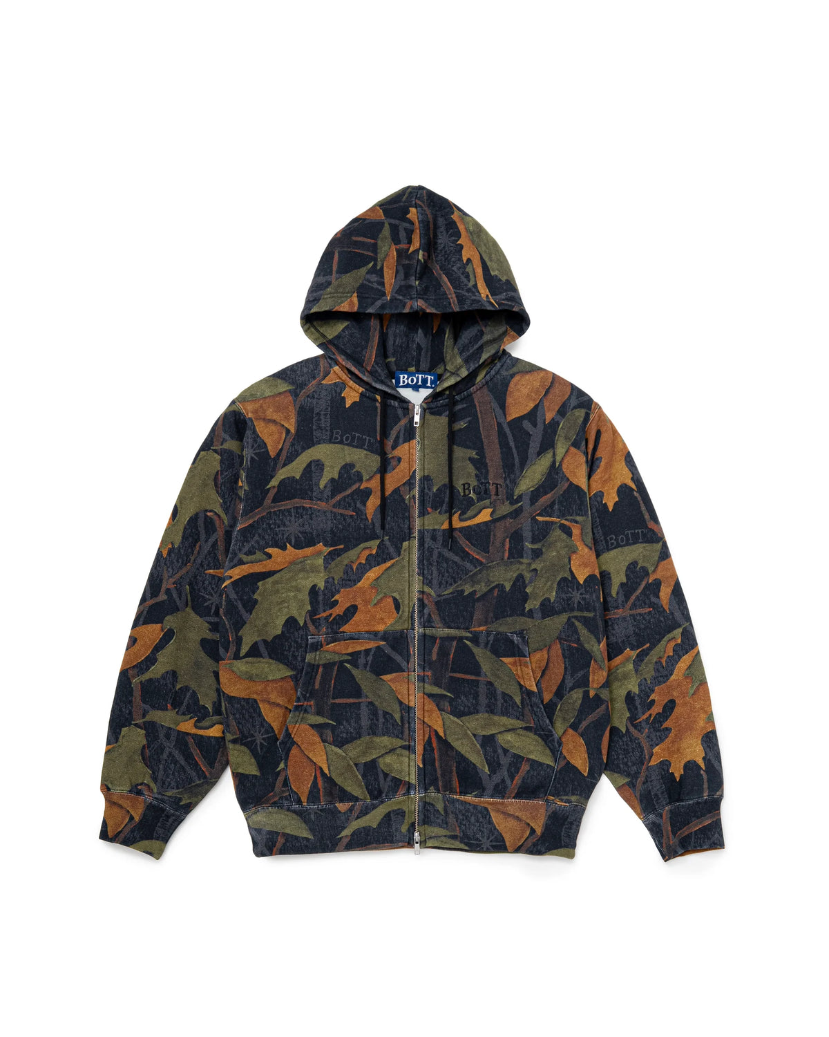 Washed Tree Camo Zip Hoodie