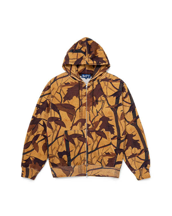 Washed Tree Camo Zip Hoodie