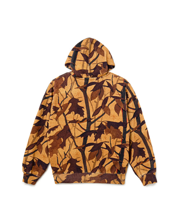 Washed Tree Camo Zip Hoodie