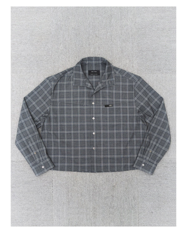 1DS 26BOXY SHIRTS (GREY CHECK)