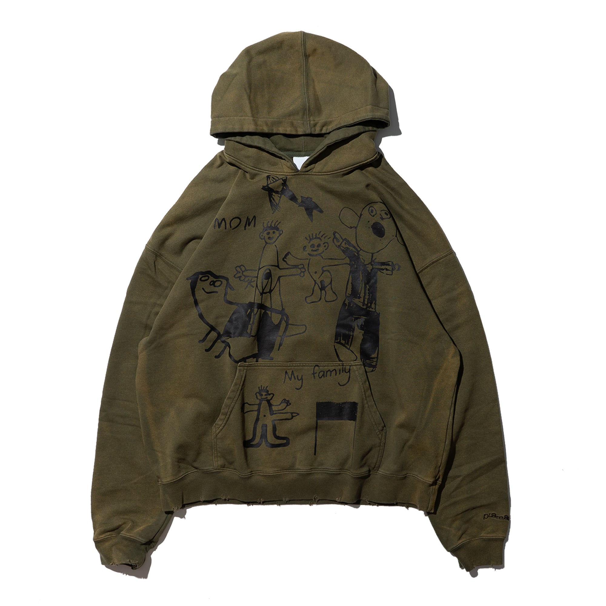 washed graphic hoodie