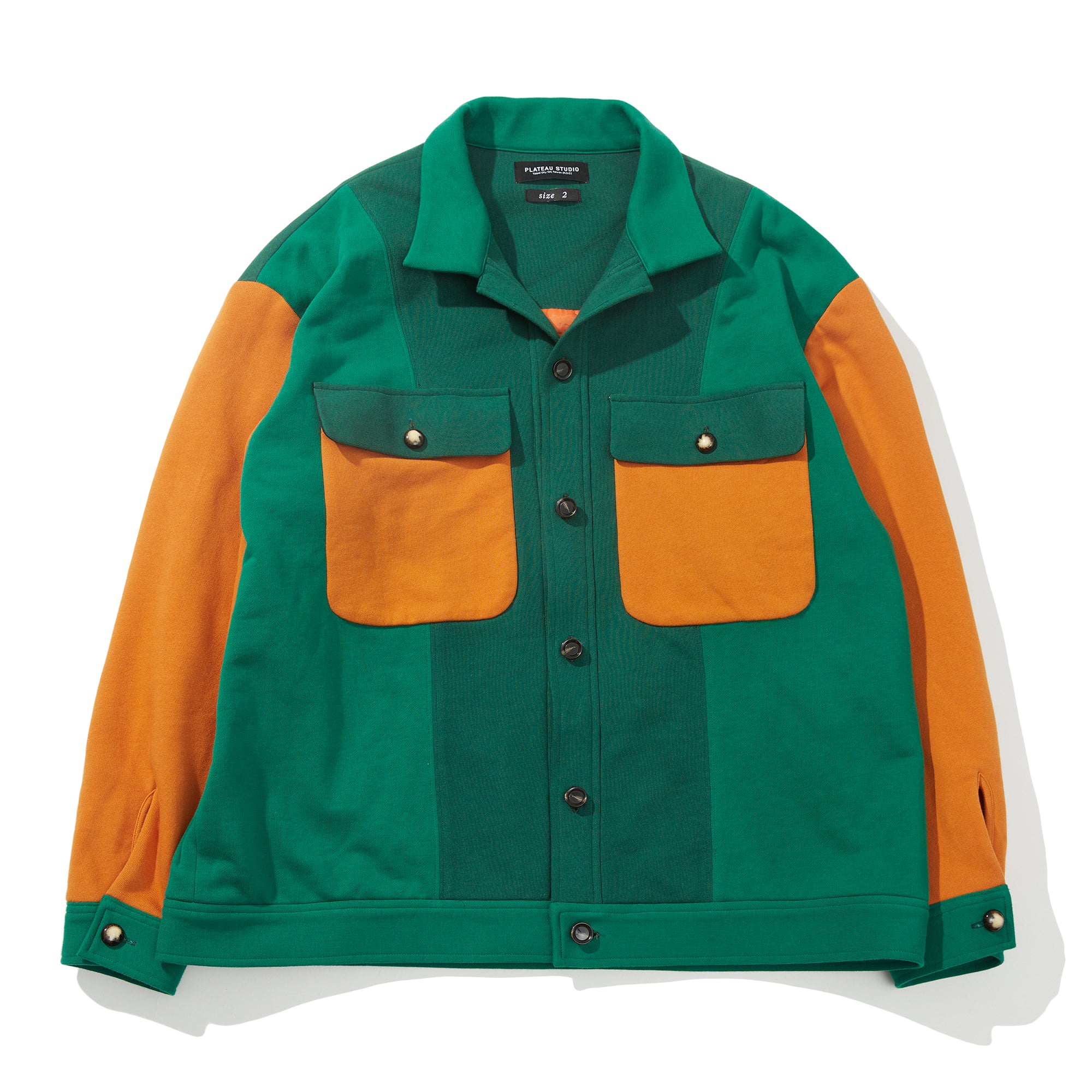 carrot padded shirt jacket