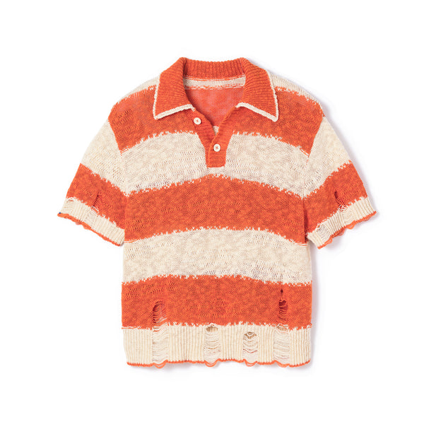 s/s knit polo