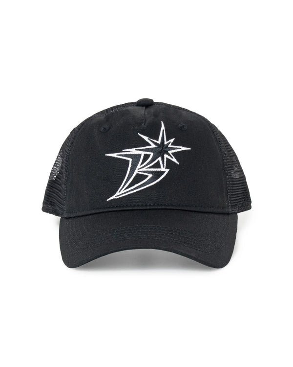 B Logo Mesh-Back 5-Panel Cap