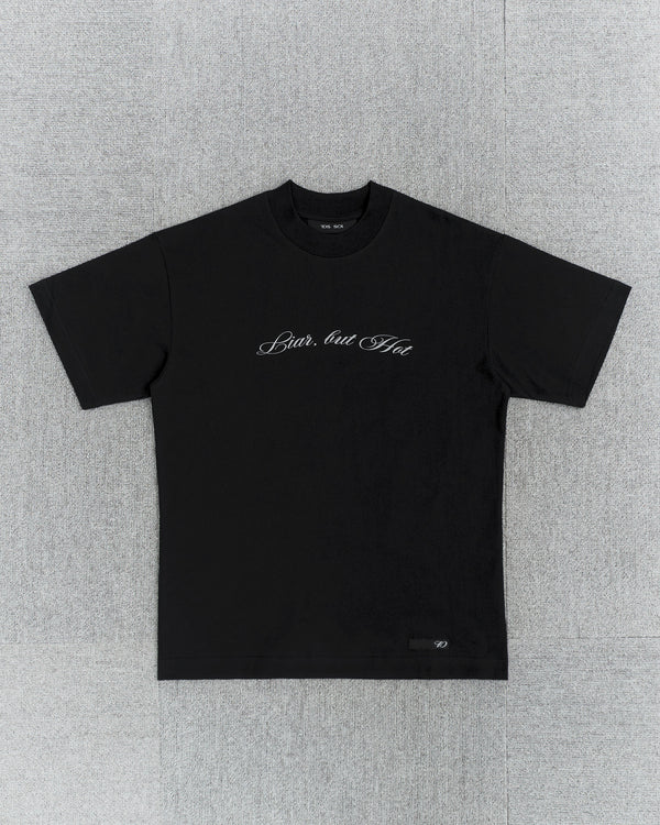 10SS CURSIVE SLIM TEE (Black)