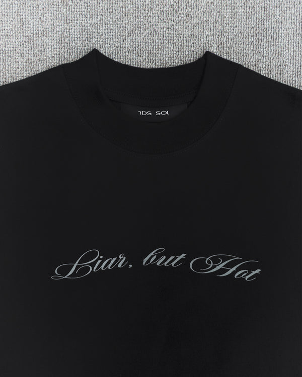 10SS CURSIVE SLIM TEE (Black)